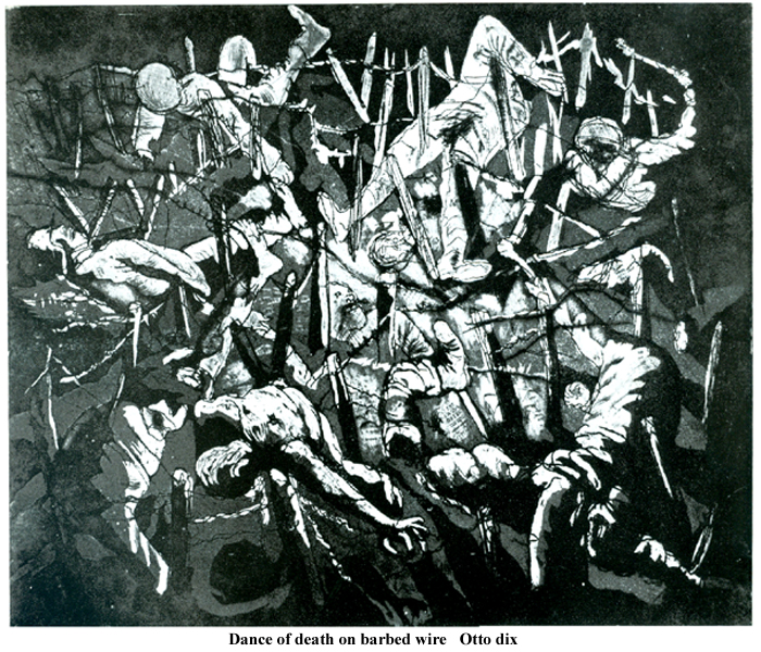 Dance of death on barbed wire Otto dix 19